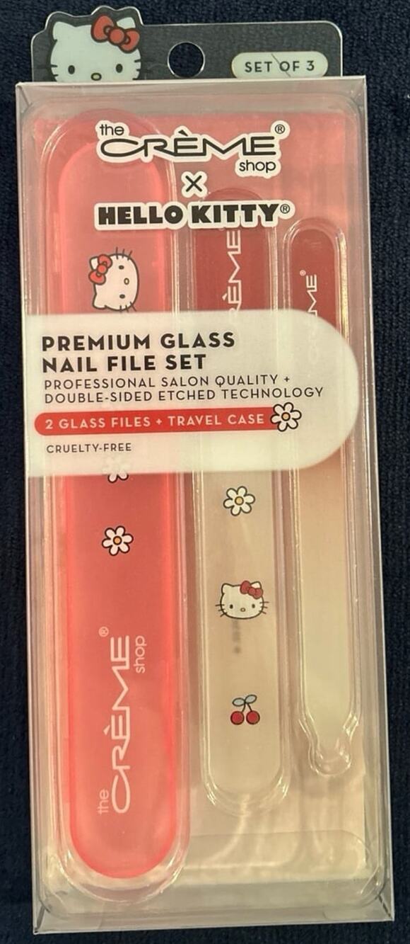 Hello Kitty Premium Glass Nail File Set